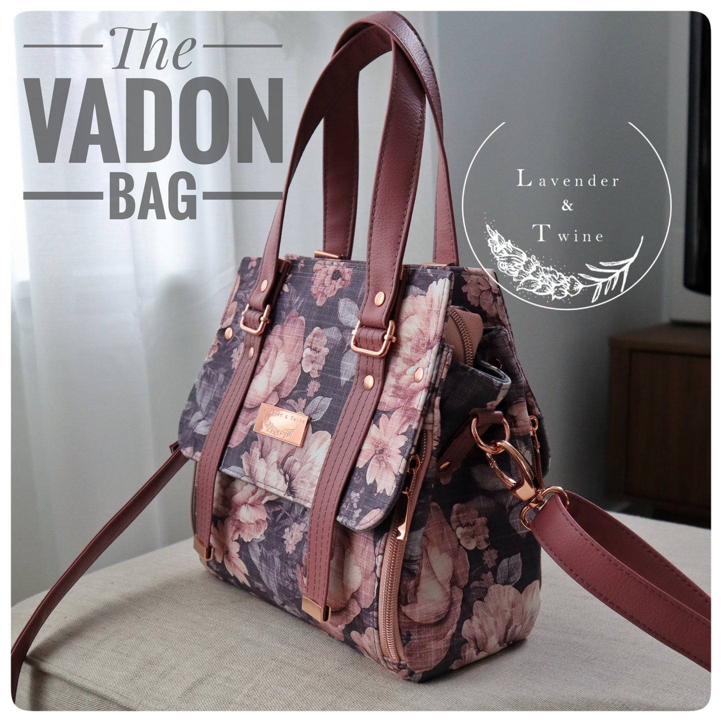 The Vadon Bag PDF Pattern with Videos