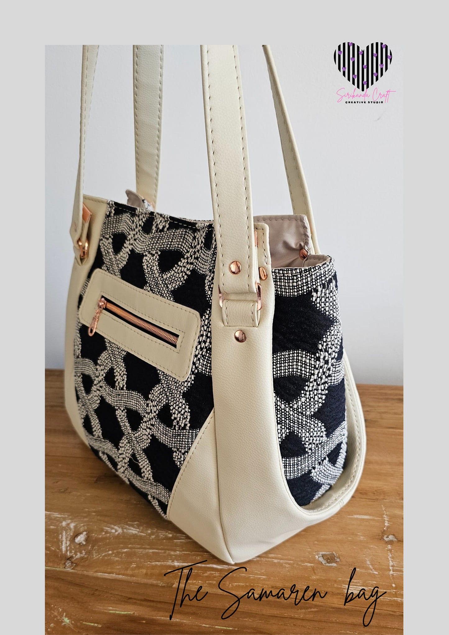 The Samaren Shoulder Bag PDF Pattern with Videos