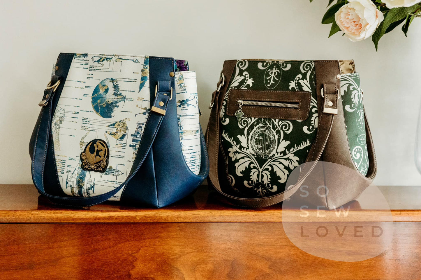 The Samaren Shoulder Bag PDF Pattern with Videos