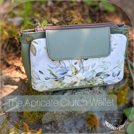 Apricate Clutch Wallet PDF Pattern with Videos