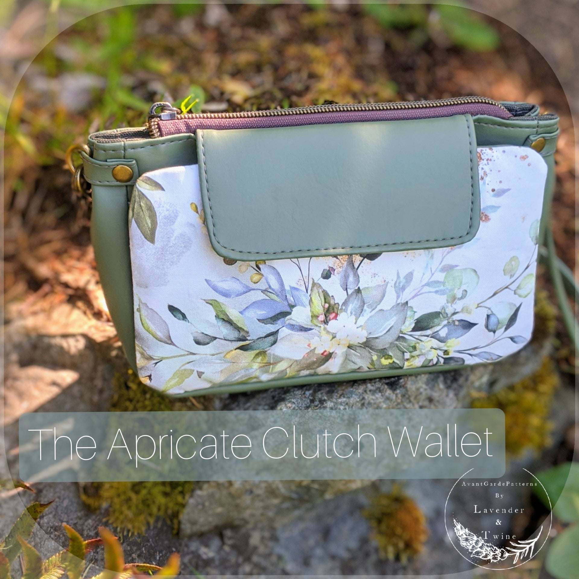 Double Partition Wallet Cotton Based Handblock/ ladies clutch purse