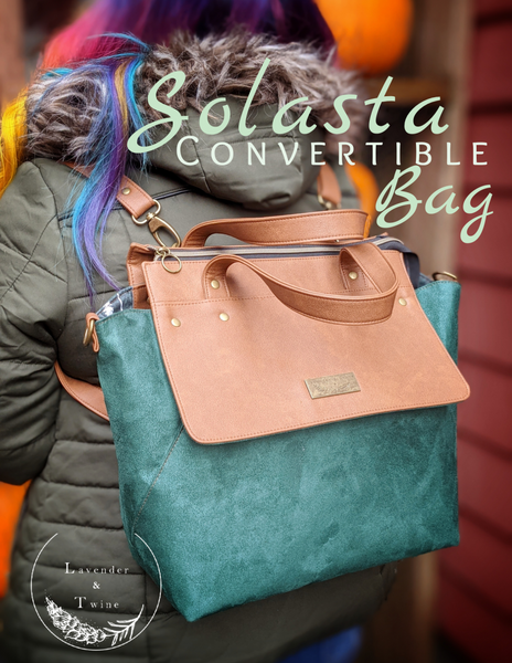 Solasta Convertible Bag PDF Pattern with Videos