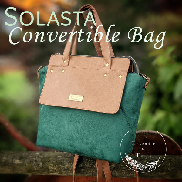 Solasta Convertible Bag PDF Pattern with Videos